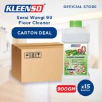 kleenso A box with a bottle of kleen50 seri wang 99 floor cleaner.