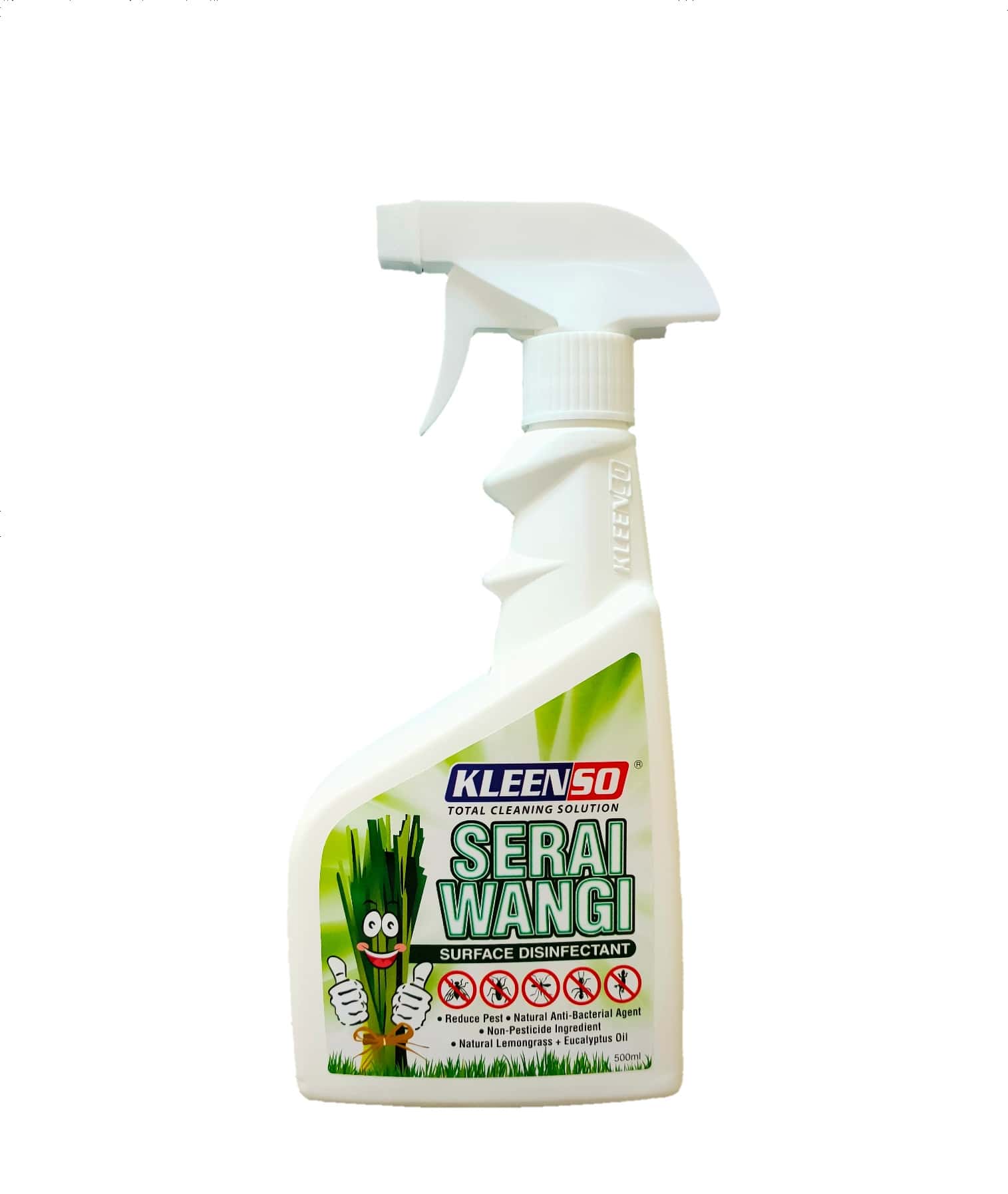 Kleenso Serai Wangi Surface Disinfectant 500ml 2 kleenso A bottle of seri wangi on a white background.