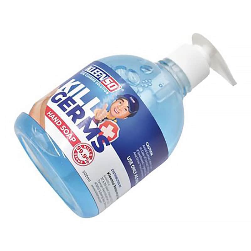 Kleenso Kill Germs Hand Wash (500ml) 4 kleenso A bottle of hand sanitizer on a white background.