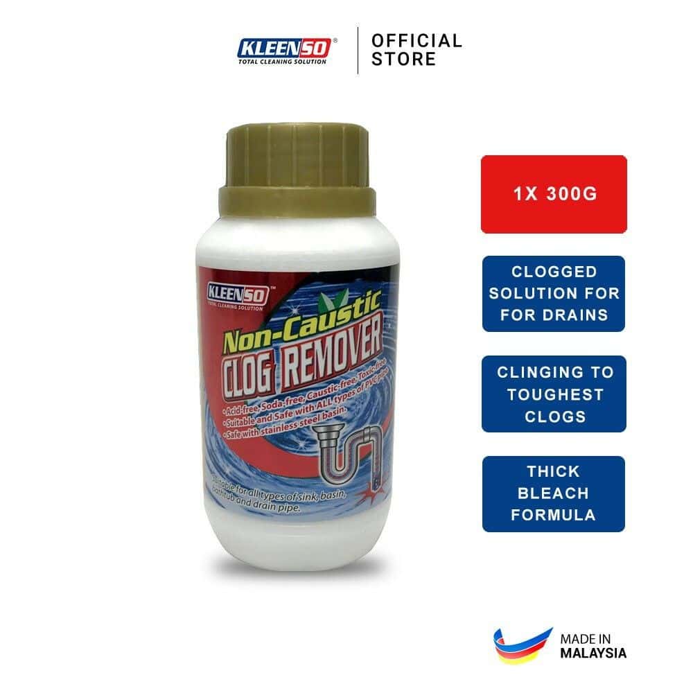 Kleenso Non-Caustic Clog Remover (Powder) 300g 2 kleenso A bottle of water - based odor remover.