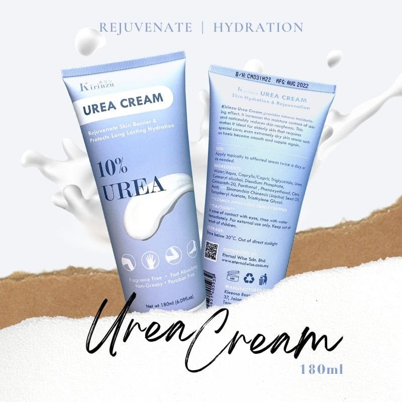 Kirinzu Urea Cream 180ml Rejuvenate Enhances Hydration Fragrance Free Paraben Free 2 kleenso Reviving hydration ultra cream.