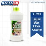 kleenso A bottle of liquid wax floor cleaner.