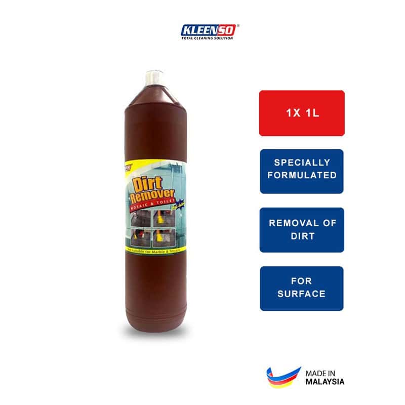 Kleenso Dirt Remover (Brown) 1L 2 kleenso A bottle of brown liquid with a label on it.