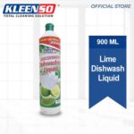 kleenso A bottle of lime dishwash liquid.