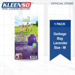 kleenso Everday M15 Lavender/Lemongrass Oxo-Biodegradable Garbage Bag M size - Lavender/Lemongrass