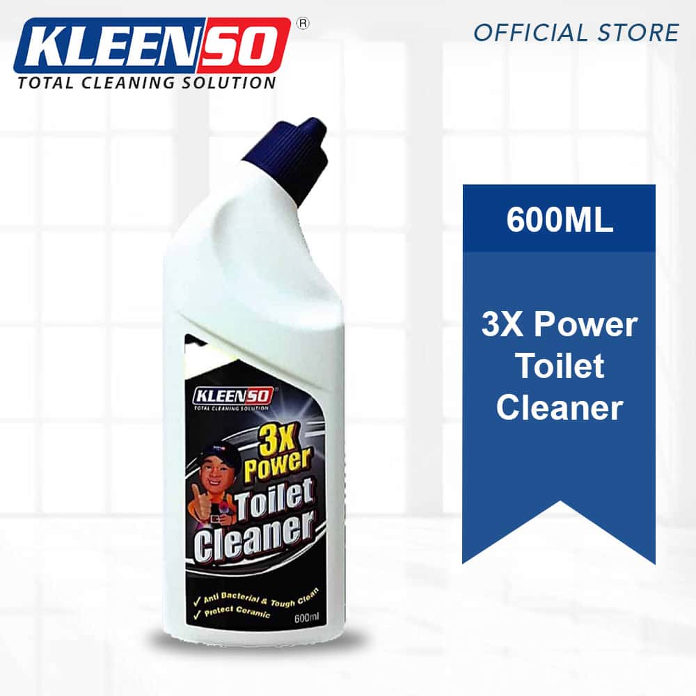 KLEENSO 3x Power Toilet Cleaner 600ML 1 kleenso A bottle of KLEENSO 3x Power Toilet Cleaner 600ML.