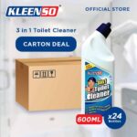 kleenso [KLEENSO 3 in 1 Toilet Cleaner (24x 600ML)] carton deal.
