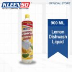 kleenso A bottle of lemon dishwashing liquid.