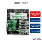 kleenso Biodegradable garbage bags with a green label.