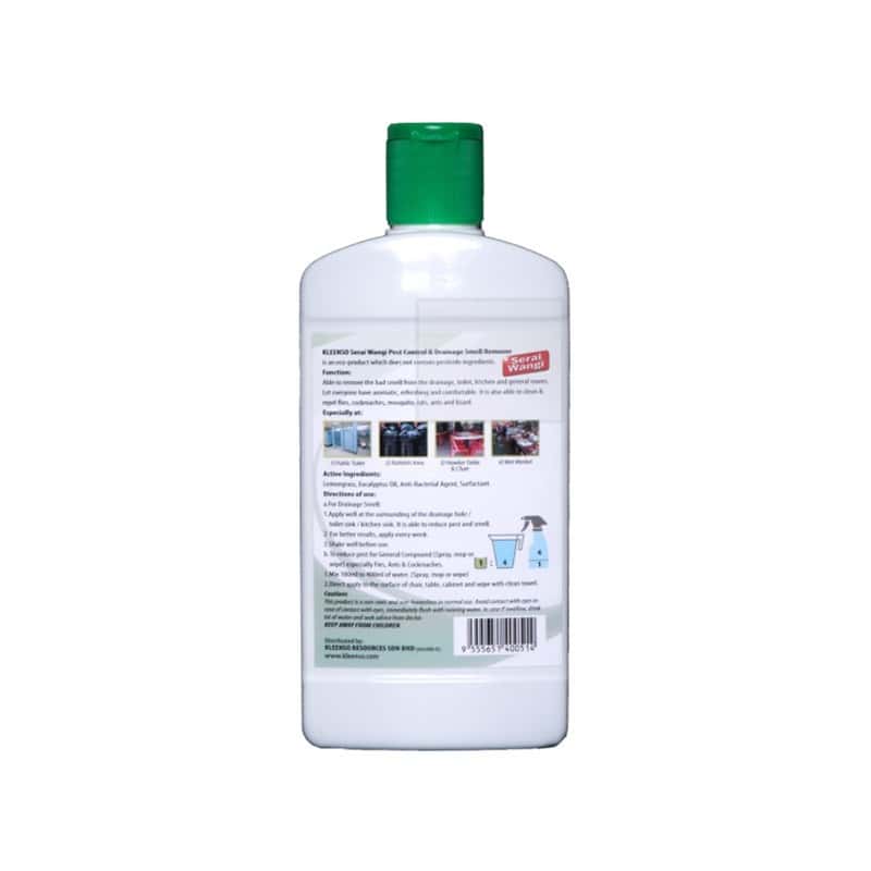 Kleenso Concentrated Serai Wangi Pest Control & Drainage Smell Remover 450ML Pengawal Pest & Pembuangan Bau Saliran 3 kleenso A bottle of car wash liquid on a white background.
