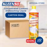 kleenso A box of concentrated lemon dishwashing liquid.
