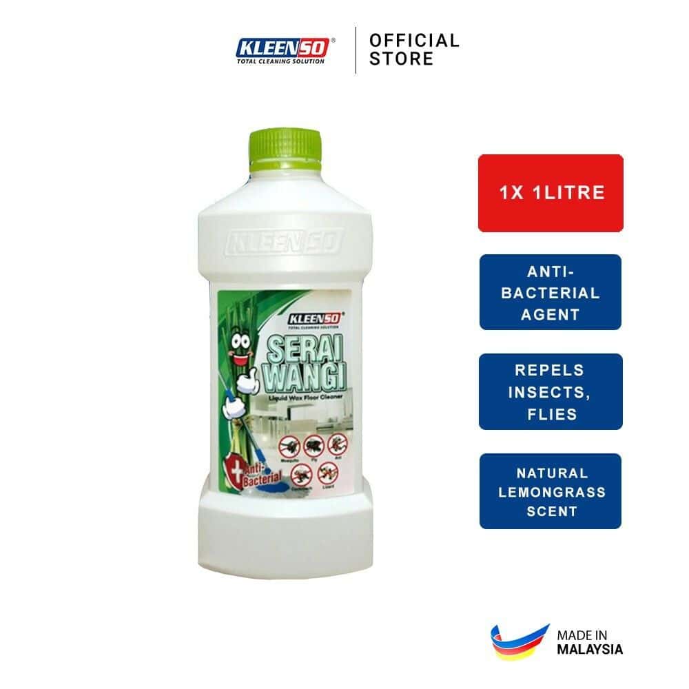 KLEENSO Serai Wangi Liquid Wax Floor Cleaner (1L) 2 kleenso A bottle of ty ulte anti-mosquito liquid.