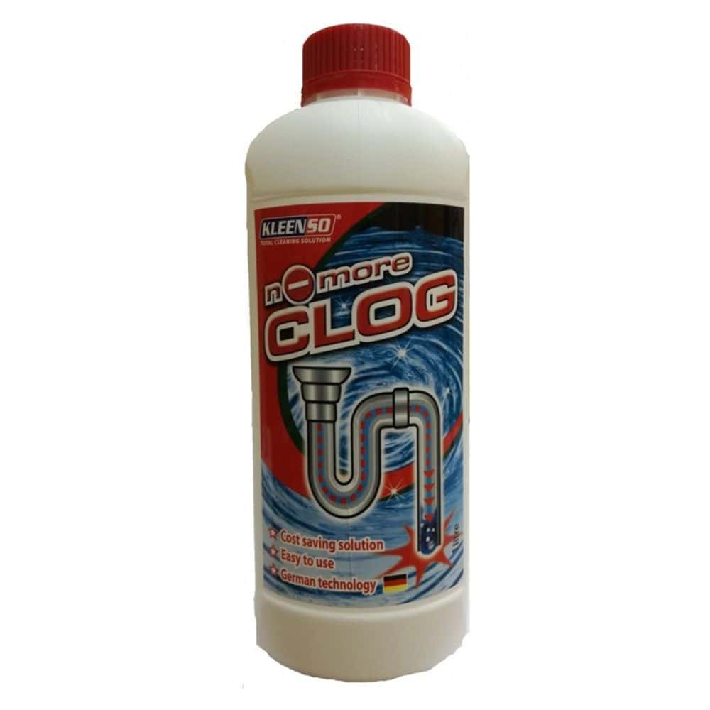 KLEENSO No More Clog 1 Liter (Liquid) 3 kleenso A bottle of glog liquid on a white background.