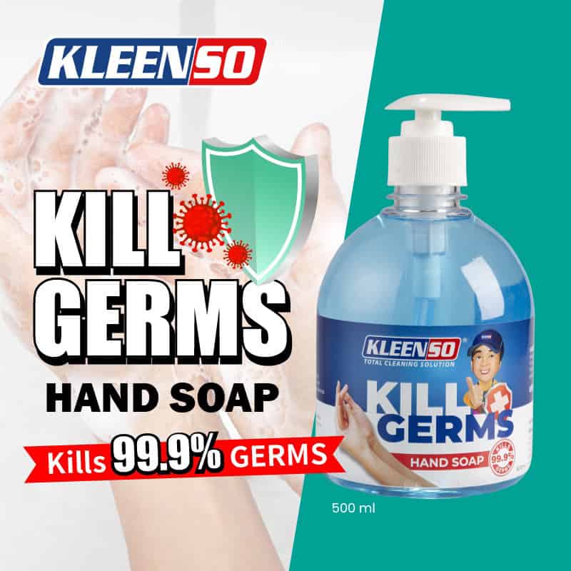 Kleenso Kill Germs Hand Wash (500ml) 2 kleenso Kill germs hand soap.